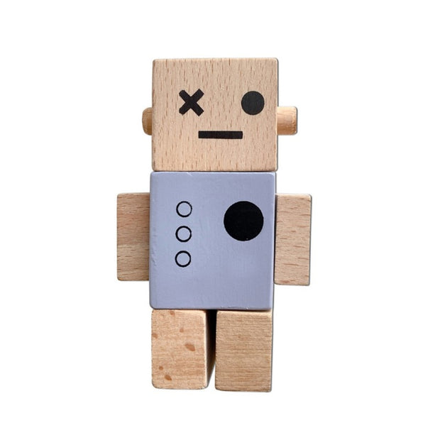 Nordic Style Wooden Robot Decor