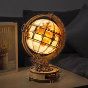 Luminous Wooden Globe Puzzle