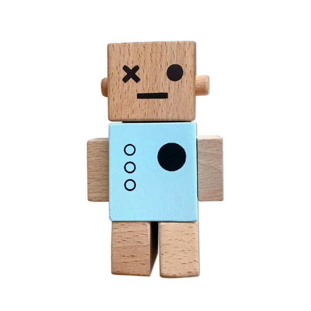 Nordic Style Wooden Robot Decor