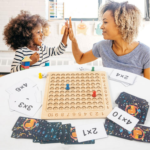 Wooden Multiplication Board Game