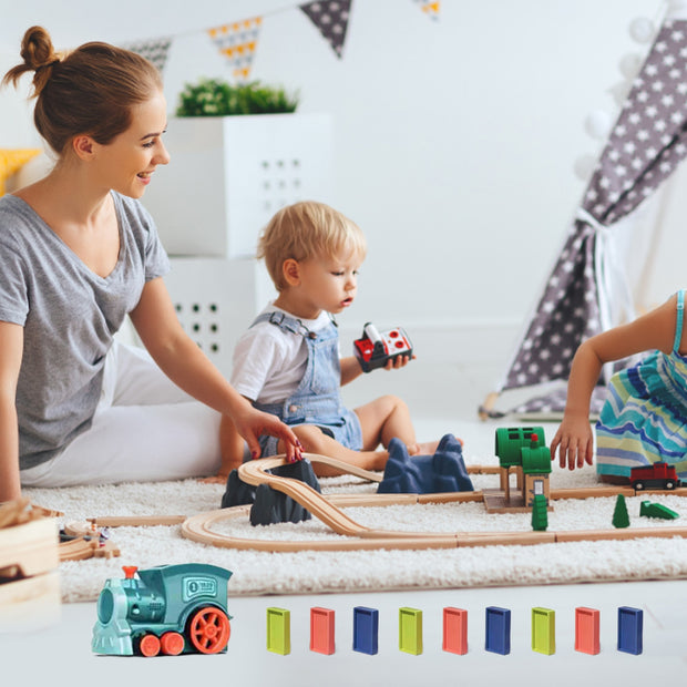 Electric Domino Train Car Set