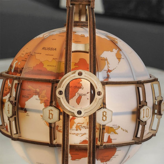 Luminous Wooden Globe Puzzle