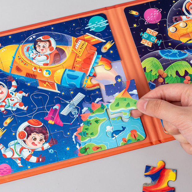 Foldable Magnetic Puzzle Book