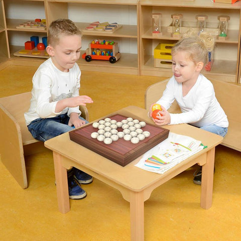 Wooden Tabletop Tick Tac Toe Game