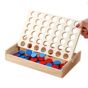 Four In a Row Wooden Board Game