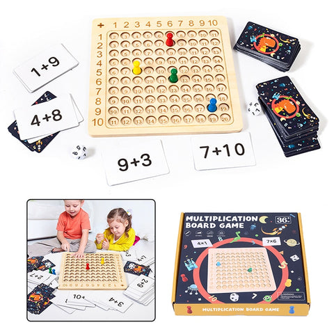 Wooden Multiplication Board Game