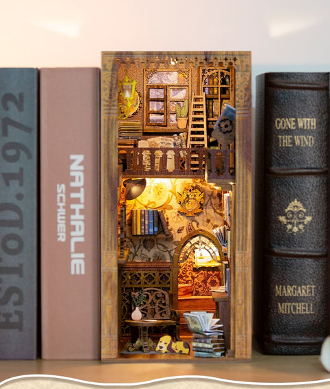 Miniature Wooden Magical Book Set