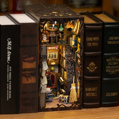 Miniature Wooden Magical Book Set