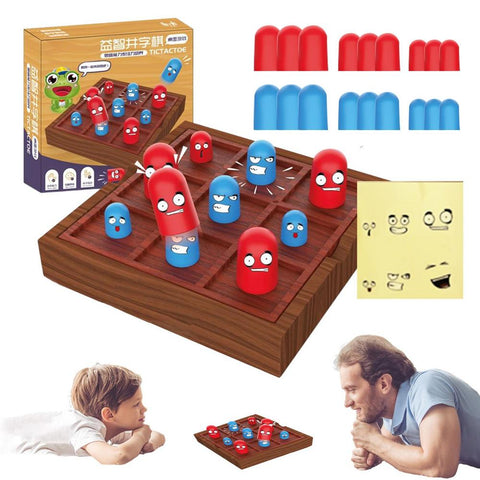 Wooden Tabletop Tick Tac Toe Game