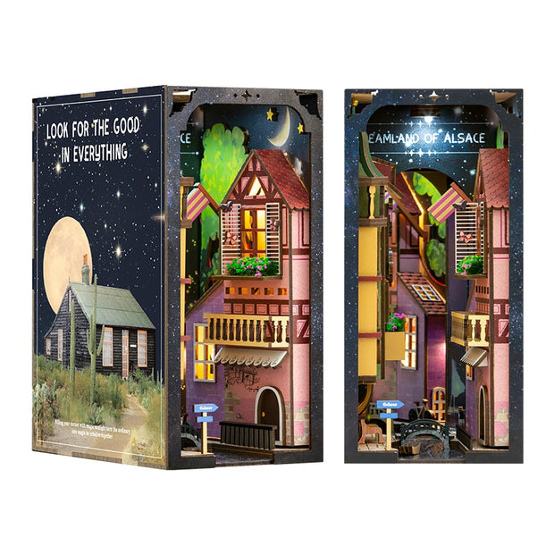 Miniature Wooden Magical Book Set