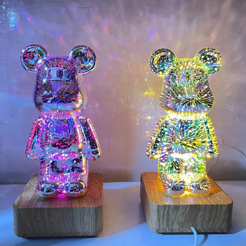 3D Bear Night Light