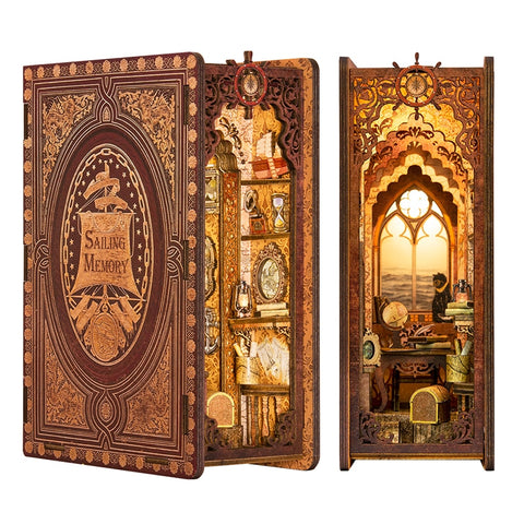 Miniature Wooden Magical Book Set