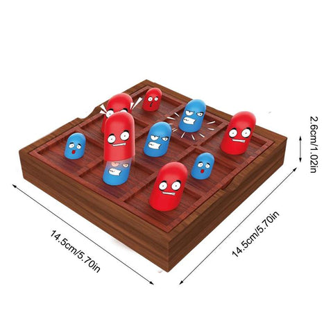 Wooden Tabletop Tick Tac Toe Game