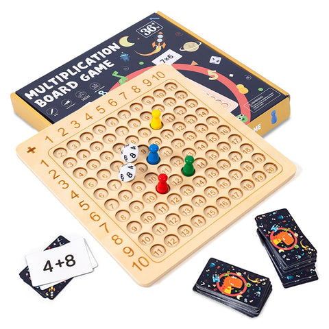 Wooden Multiplication Board Game