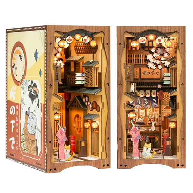 Miniature Wooden Magical Book Set