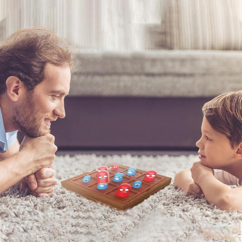 Wooden Tabletop Tick Tac Toe Game