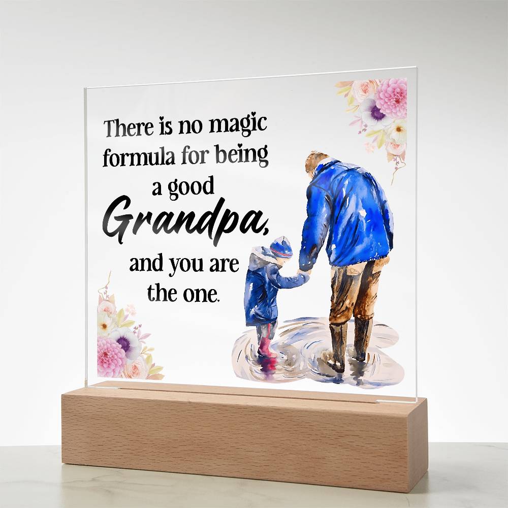 Acrylic Square Design - Grandpa