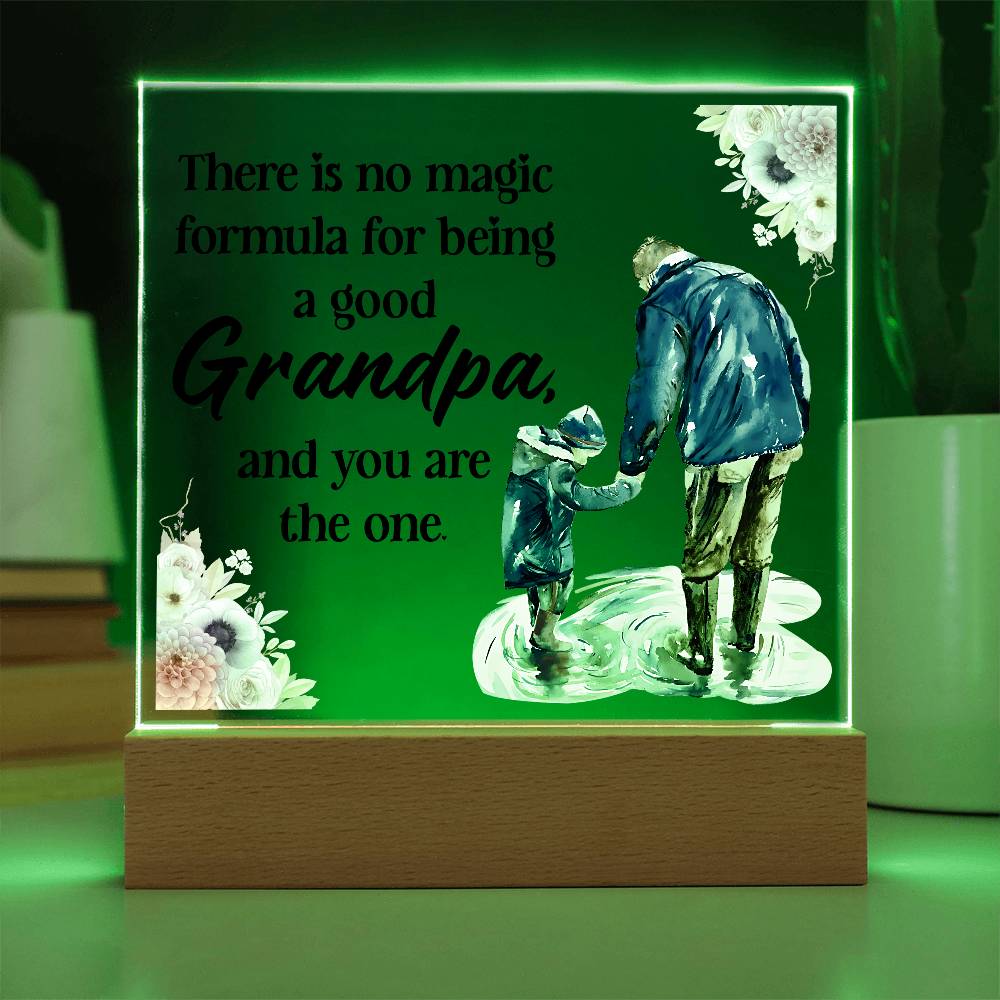 Acrylic Square Design - Grandpa
