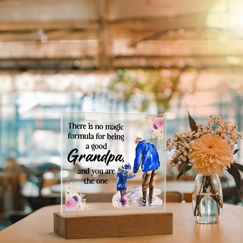 Acrylic Square Design - Grandpa