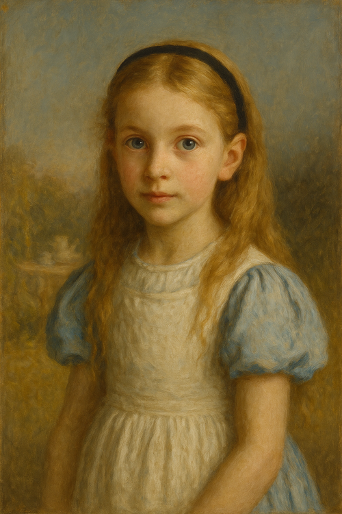 alice in wonderland portrait, an AI generated character