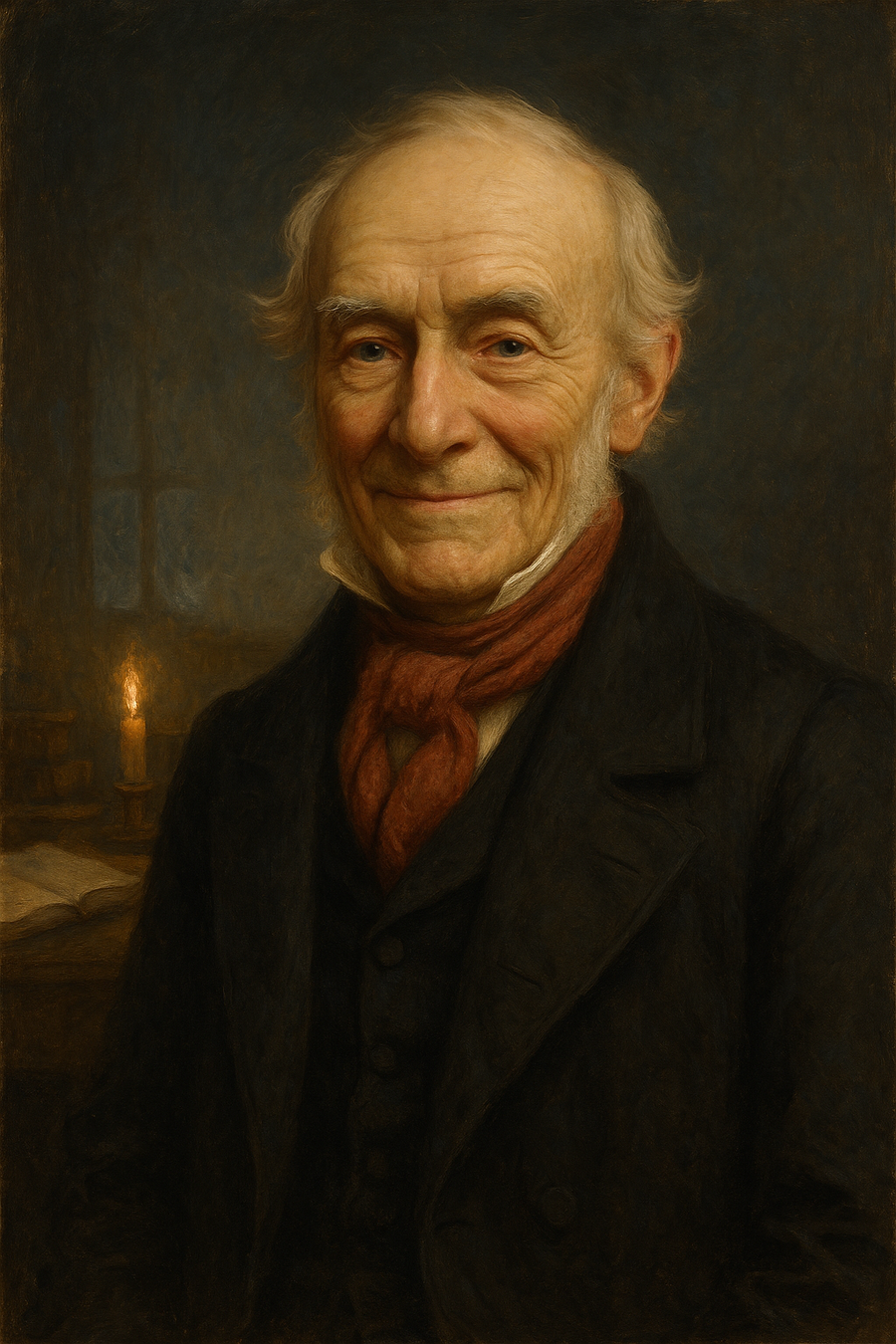 Ebenezer Scrooge: original AI portrait. An imagined AI performance, not an authentic recording.