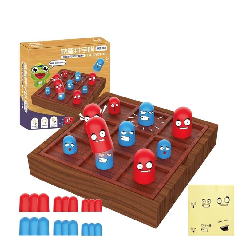 Clouds toys Tic Tac Toe Jogos de tabuleiro de madeira para crianças 4 8  anos de idade em Promoção na Americanas