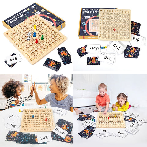 Wooden Multiplication Board Game