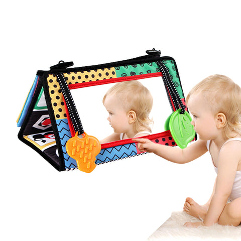 Tummy Time Mirror Cloth Book